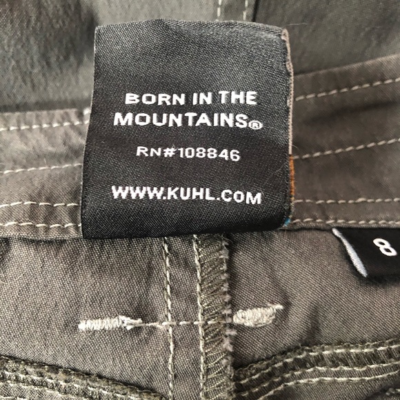 KUHL splash skirt smoke grey size 8 hiking  great pre owned condition mountain - Picture 8 of 11